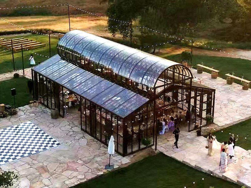 Steel And Glass Victorian Greenhouse Conservatory For Wedding